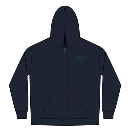 AURA Zip Hoodie — Cozy Coastal Graphic Zip-UP