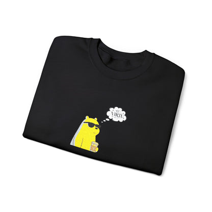 Cool Ice Bear Crewneck Sweatshirt — "Meow" Graphic