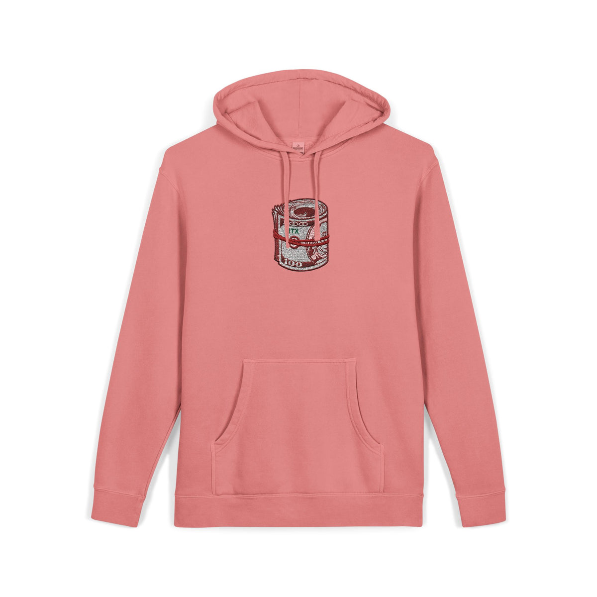 Can of Soup Graphic Hoodie — Vintage Pigment-Dyed Comfort