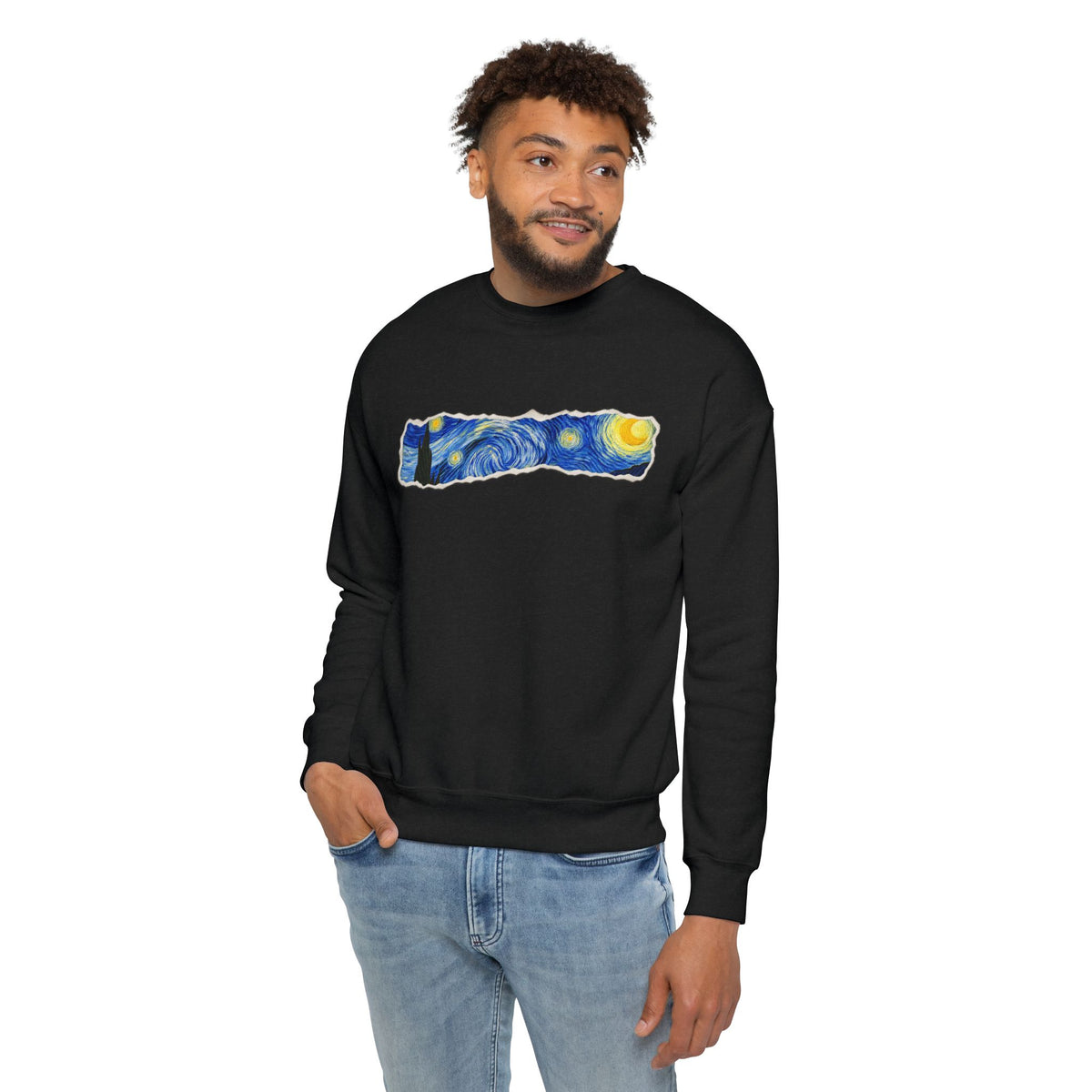 Starry Night Brushstroke Sweatshirt