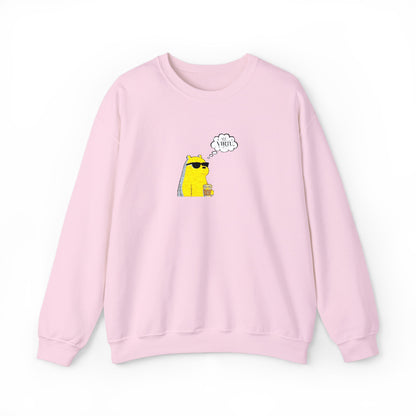 Cool Ice Bear Crewneck Sweatshirt — "Meow" Graphic