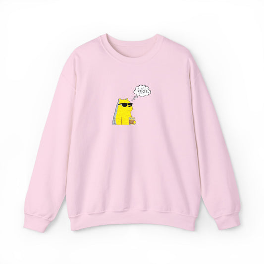 Cool Ice Bear Crewneck Sweatshirt — "Meow" Graphic
