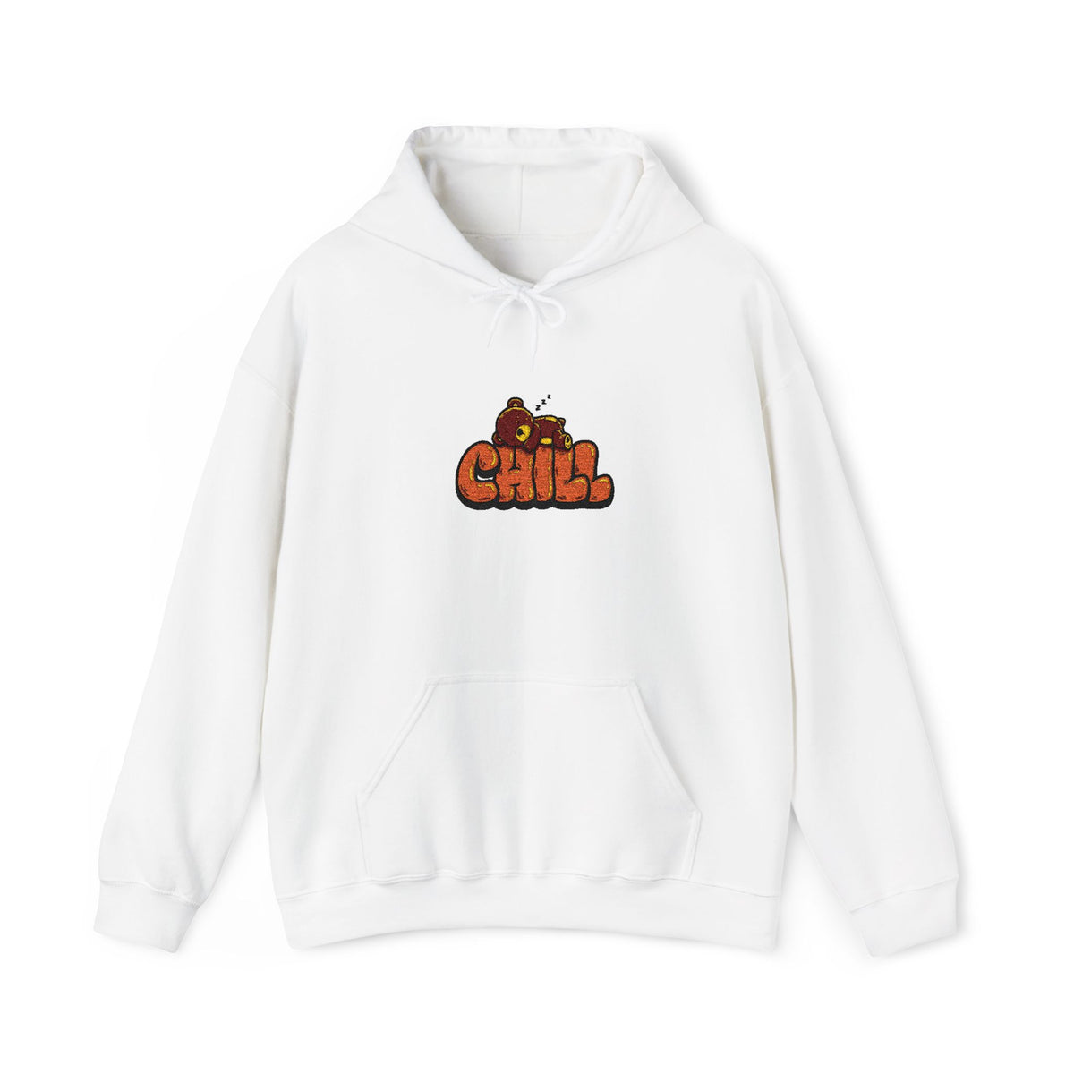 Chill Pumpkin Graphic Hoodie — Cozy Fall Halloween Sweatshirt