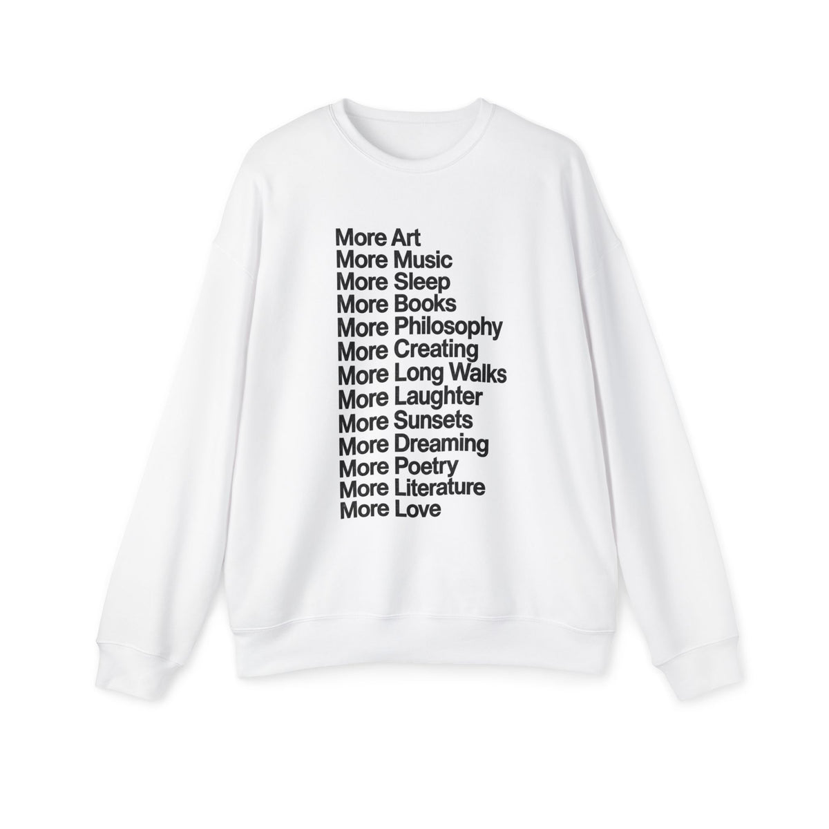 More Art, More Life Oversized Sweatshirt