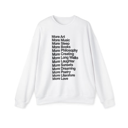 More Art, More Life Oversized Sweatshirt