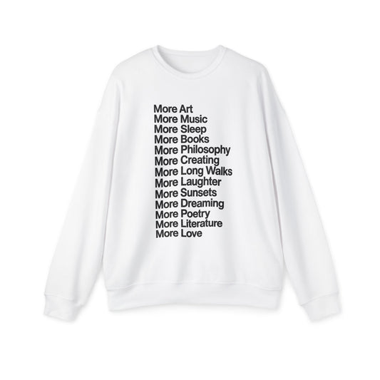 More Art, More Life Oversized Sweatshirt
