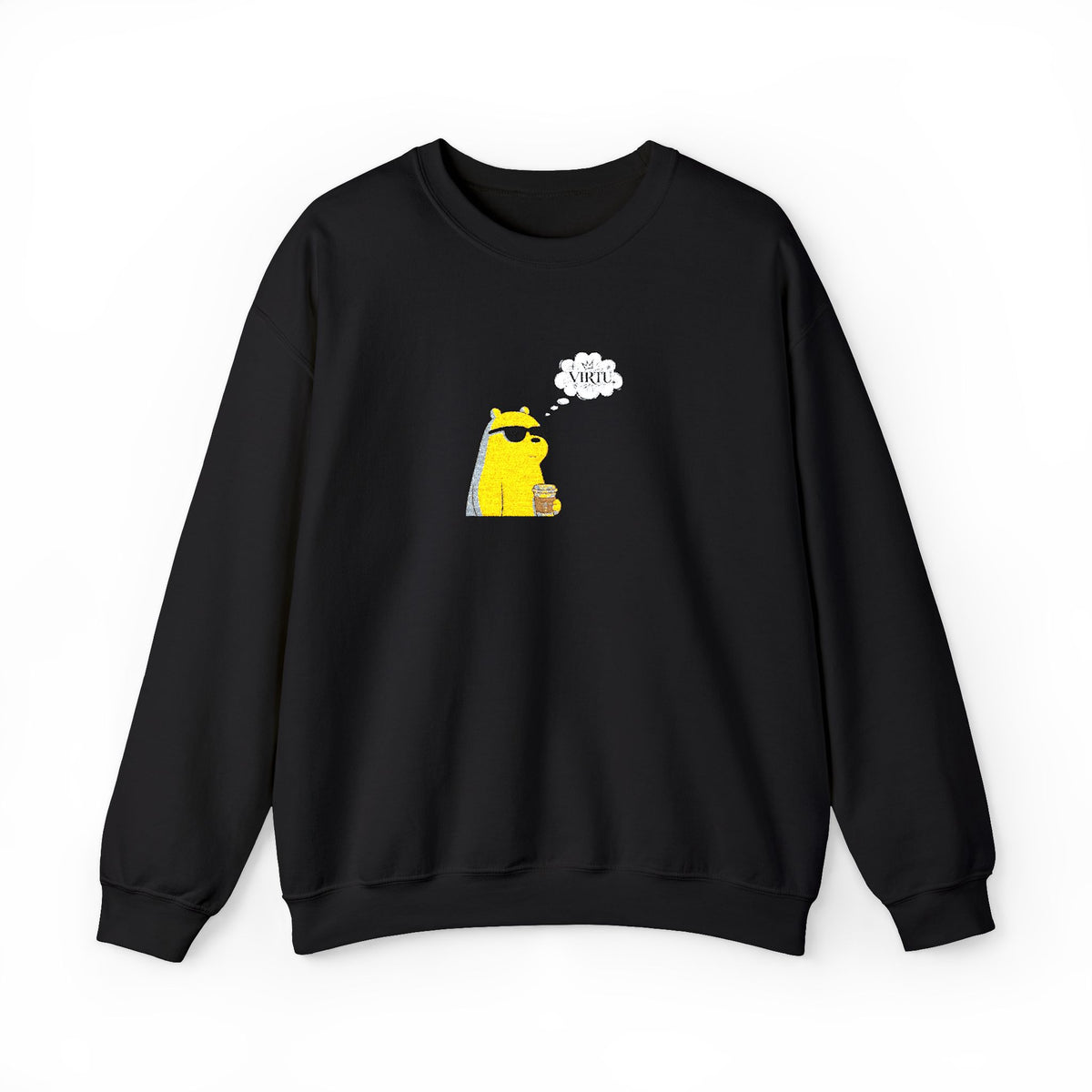 Cool Ice Bear Crewneck Sweatshirt — "Meow" Graphic