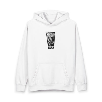 SPIDER-MAN Classic White Hoodie with Black Exclamation Artwork