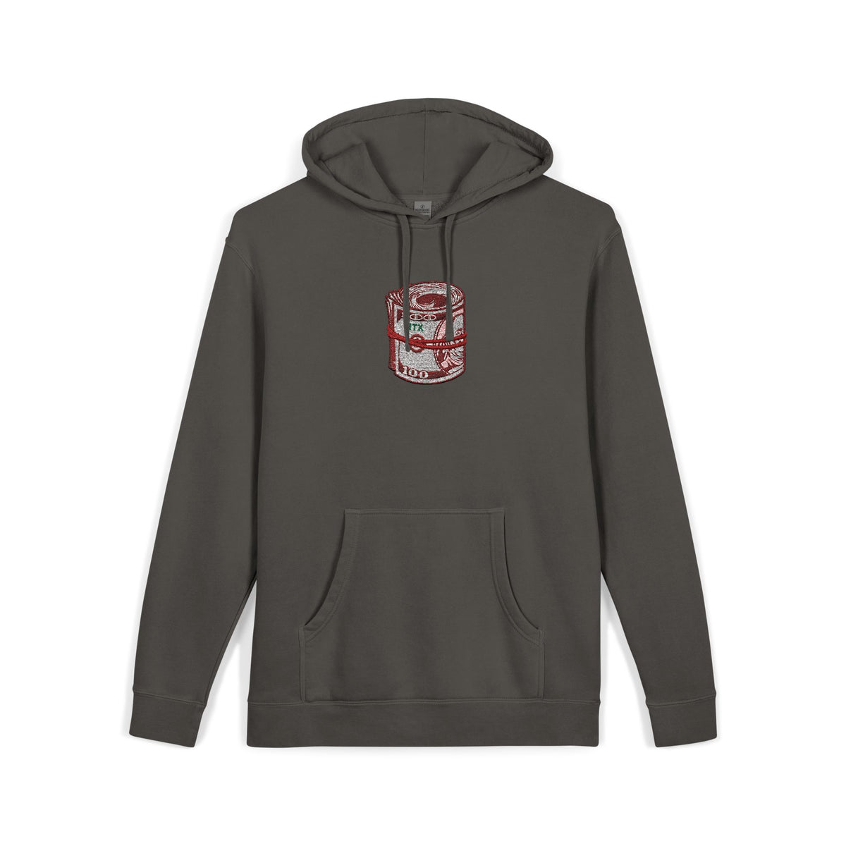 Can of Soup Graphic Hoodie — Vintage Pigment-Dyed Comfort