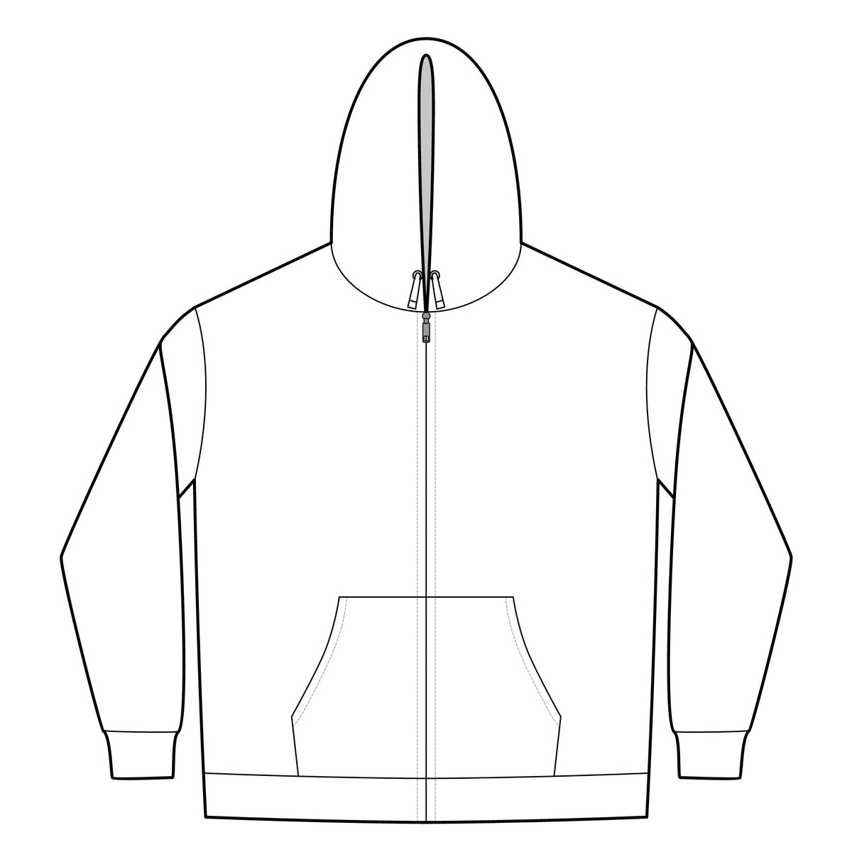 AURA Zip Hoodie — Cozy Coastal Graphic Zip-UP