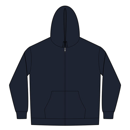 AURA Zip Hoodie — Cozy Coastal Graphic Zip-UP