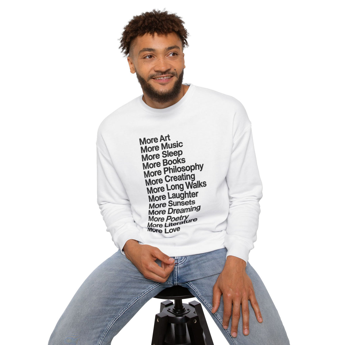More Art, More Life Oversized Sweatshirt