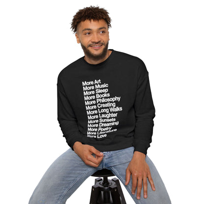 More Art, More Life Oversized Sweatshirt
