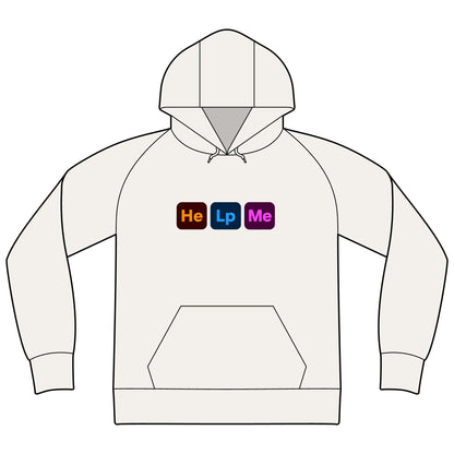 He Lp Me Hoodie - Funny Mood Blocks Graphic Hoodie