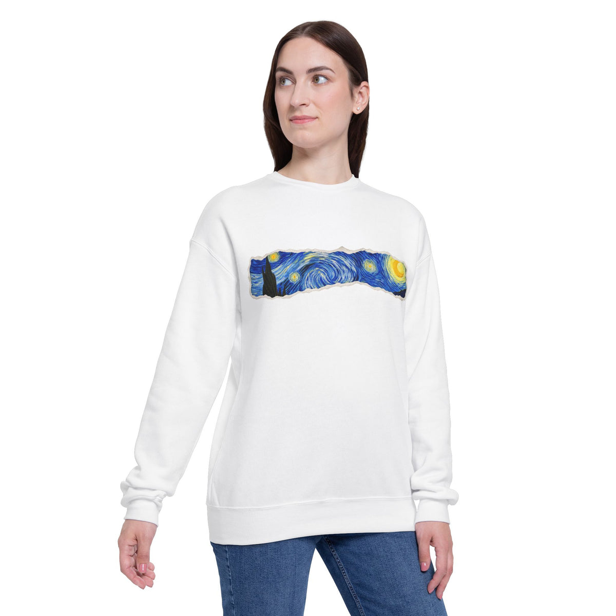 Starry Night Brushstroke Sweatshirt