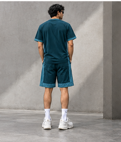 VIRTU Premium Teal Tracksuit Set – Men’s Casual Sportswear